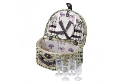 Kitchen Craft Coolmovers 'Butterfly Lane' 4 Person Picnic Basket